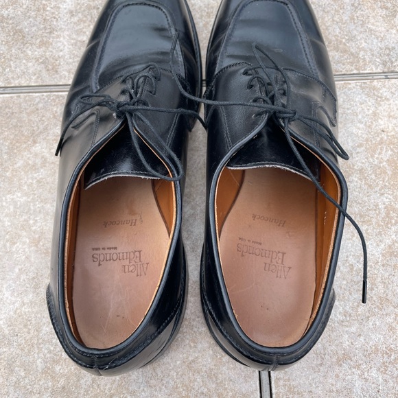 Allen Edmonds Hancock Leather Lace Up Dress Shoes Black Mens - Picture 8 of 15